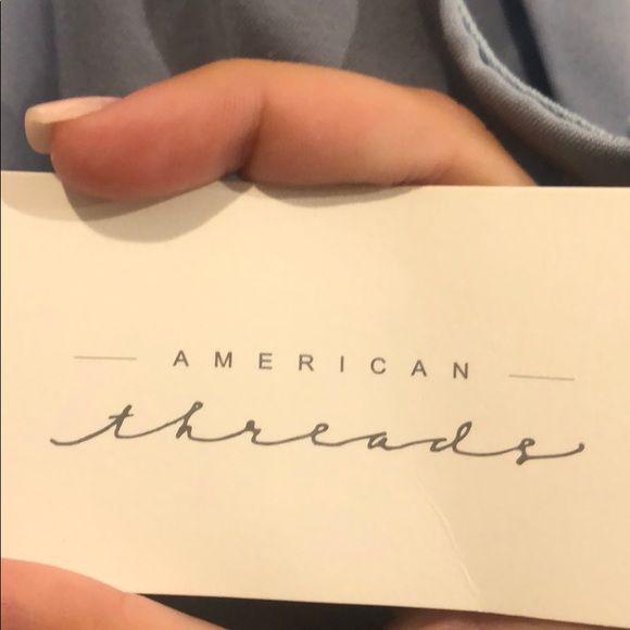 American threads light blue flowy dress - Picture 3 of 4